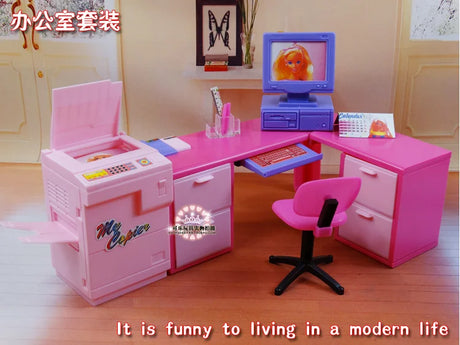 Accessories for barbie teacher classroom school original kitchen for barbie furniture pool Wardrobe closet bed bathtub bathroom