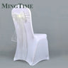 25pcs 275cm Sheer Organza Chair Sashes Band Ribbon Belt Bow Cover Rustic Wedding Party Birthday Banquet Ceremony Decoration