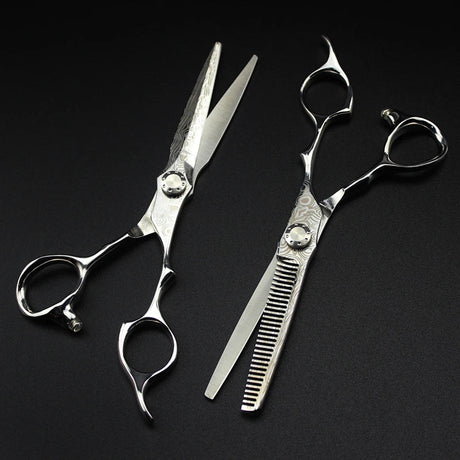 professional Damascus 6 '' hair scissors hair cutting scissor barber tools haircut thinning shears set hairdressing scissors