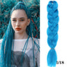 24Inch Synthetic Hair Extensions for Braids 100g/pc Jumbo Braiding Hair Kanekalon Colored Hair Pre Stretched Yaki Jumbo Braids