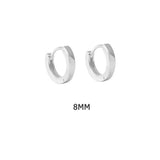 ANDYWEN 925 Sterling Silver Gold Plain 5mm 6mm 7mm 8mm 9mm 10mm Huggies Piercing Clips Hoop Luxury Clips Pendiente Loops Earring