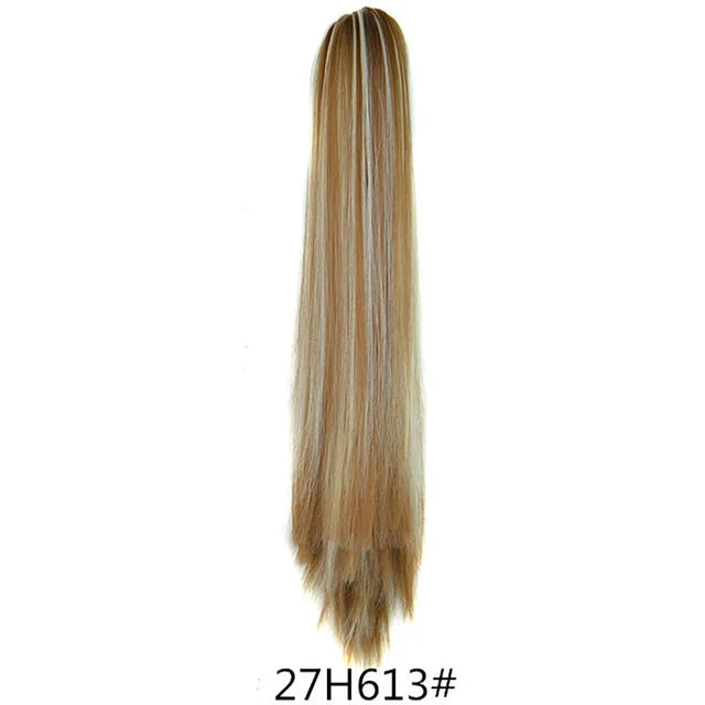 22inch Claw Clip On Ponytail Hair Extension Synthetic Ponytail Extension Hair For Women Pony Tail Hair Hairpiece