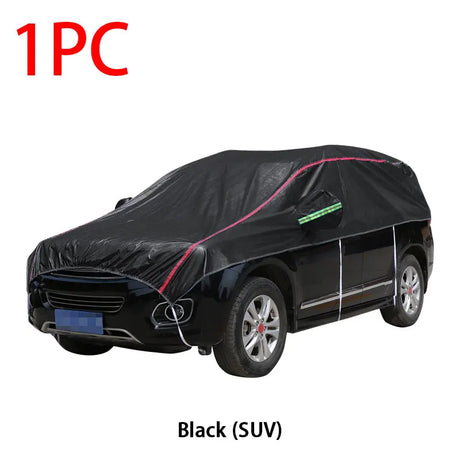 Universal Half Car Cover Waterproof Outdoor Cover Oxford Sun Rain Uv Protection Dustproof Snowproof Car Body Cover for SUV Sedan