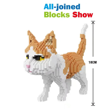 Balody Cat Block Animal World Persian Cat Tabby Kitten Pet 3D DIY Mini Diamond Blocks Bricks Building Toy for Children Gift