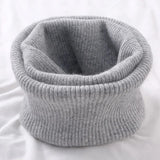 Korean Solid Color Cashmere Collar Pullove Warm Scarf Men Women Winter Thick Windproof Neck Protect Elastic Wool Knit Scarve O20