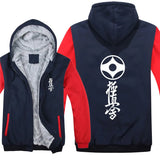 Winter Fashion Kyokushin Karate Hoodies Kyokushin Printed Casual Sweatshirt Thicken Fleece Zipper Jacket Pullover Mans Clothing