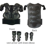 Blue Children Full Body Protector Vest Armor Kids Riding Jacket Anti Falling Protection Gear Motocross Motorcylce BMX MX Armour