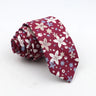 New Floral Tie For Men Skinny Casual Cotton Necktie For Wedding Casual Mens Neckties Classic Suits Flower Print Neck Ties Cravat