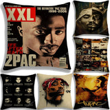 Rapper 2Pac Tupac Printing Pillows Covers Cool Pillow Case Baby Cushion Cover Case On The Pillow Pillowcase For Children 45x45