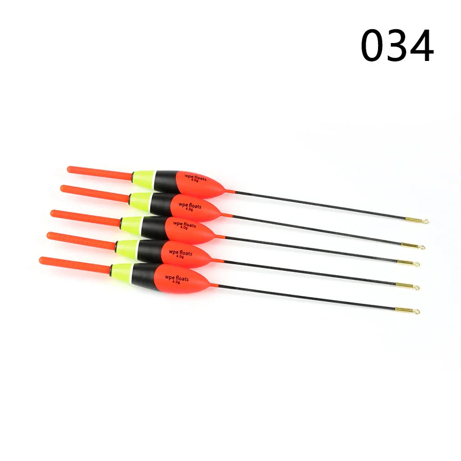 W.P.E Fishing Float 5pcs/lot 19cm-24cm 4g Barguzinsky Fir Float Vertical Buoy Float Carp Fishing Bobber Fishing Tackle Pesca