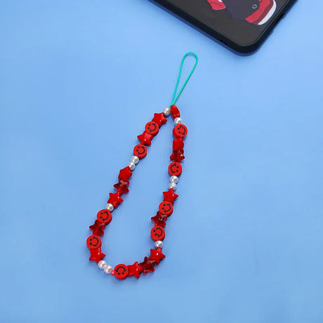 New Mobile Phone Chains Strap Lanyard Colorful Pearl Soft Pottery Rope Cell Phone Case Hanging Cord for Women Wholesale