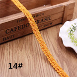 12mm Curve Cotton Lace Trim Centipede Braided Ribbon Fabric Handmade DIY Clothes Sewing  Lace Trim Supplies Craft Accessories