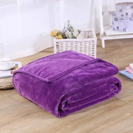 Soft Solid Black Color Coral Fleece Blanket Warm Sofa Cover Twin Queen Size Fluffy Flannel Mink Throw Plaid Plane Blankets