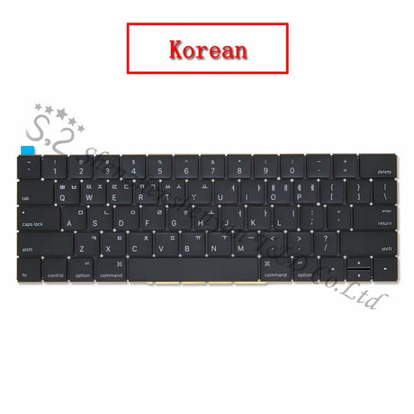 New A1706 A1707 US/UK/Spanish/Korean/French Keyboard  For Macbook Pro Retina 13 "15" Touchbar Keyboard Replacement 2016 2017