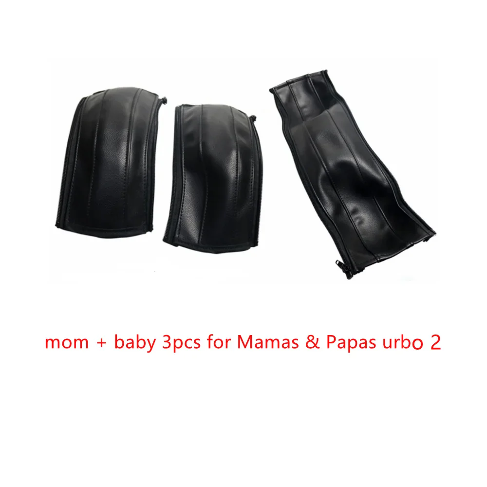 Baby Leather Bumper Covers For Mamas & Papas urbo 2 Stroller Pram Handle Sleeve Case Armrest Protective Cover Bar Accessories