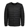 Men's Down Jacket Ultra Light 90% White Duck Down Jacket Men Warm Liner Windproof Round Neck Lightweight Button Mid-layer Jacket