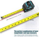 Mileseey DT11 Laser Tape Measure,40M 2-In-1 Digital Laser Meter ,Laser Rangefinder Building Tools Measure Device Ruler