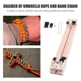 DIY Umbrella Rope Bracelet Knitting Tool  Weaver Wooden Wristband DIY Wood Paracord Jig Bracelet Maker Wristband Maker Braider