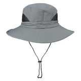 New Outdoor Men Hats Fishing Cap Solid Color Wide Brim Anti-uv Beach Sun Caps Women Bucket Hat Summer Autumn Hiking Camping