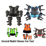 Blue Children Full Body Protector Vest Armor Kids Riding Jacket Anti Falling Protection Gear Motocross Motorcylce BMX MX Armour