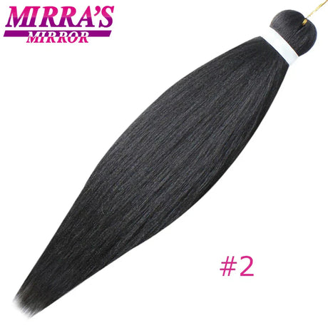 Braiding Hair Extensions Synthetic Hair for Braids Ombre Pre Stretched Jumbo Braids Hair Hot Water Setting Braid Mirra's Mirror