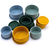 Baby Silicone Feeidng Solid Food Storage Box Kitchen Bento Round Bowl Microwave Heating Dishes Plates Children's Tableware