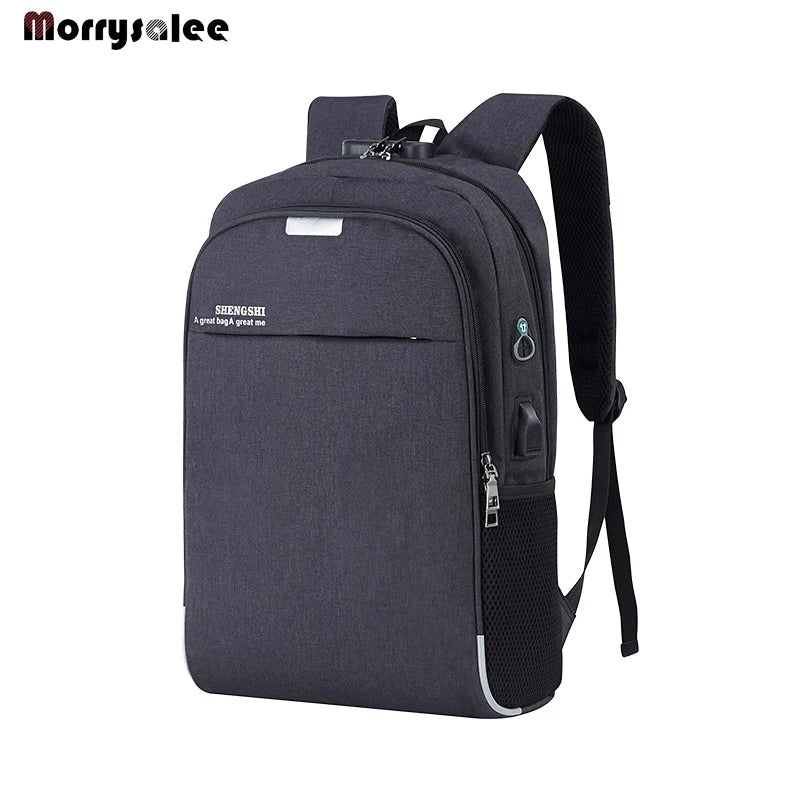 Laptop Backpack USB Charging 15.6 inch Anti Theft Women Men School Bags For Student  High Quality  Men's Bag mochila de viaje