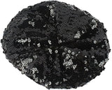 Women's Fashion Fun Sparkle Sequins Shimmer Stretch Beret Beanie Hat