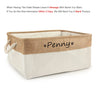 Custom Name Dog Toy Basket Cat Pet Foldable Box Print Personalized ID Storage Baskets For Clothes Pet Accessories