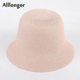 Foldable Sun Hats Women New 2023 Summer Sun visor Protection Straw Hats Panama Beach Bucket Cap Sombreros De Mujer Sunhats