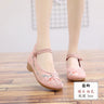 comemore Jacquard Embroidered Women Soft Bottom Ballet Flats Elegant Ladies Casual Strap Ballerinas Chinese Style Cotton Shoes