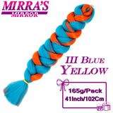 82 Inch Jumbo Box Braids Extensions Afro Synthetic Braiding Hair Ombre Hair for Twist Braid Support Wholesale Mirra’s Mirror