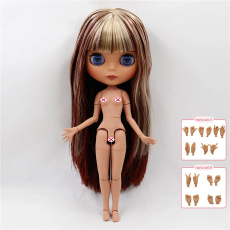 ICY DBS Blyth doll nude 30cm Customized 1/6 bjd with joint body hand sets AB as girl gift special price