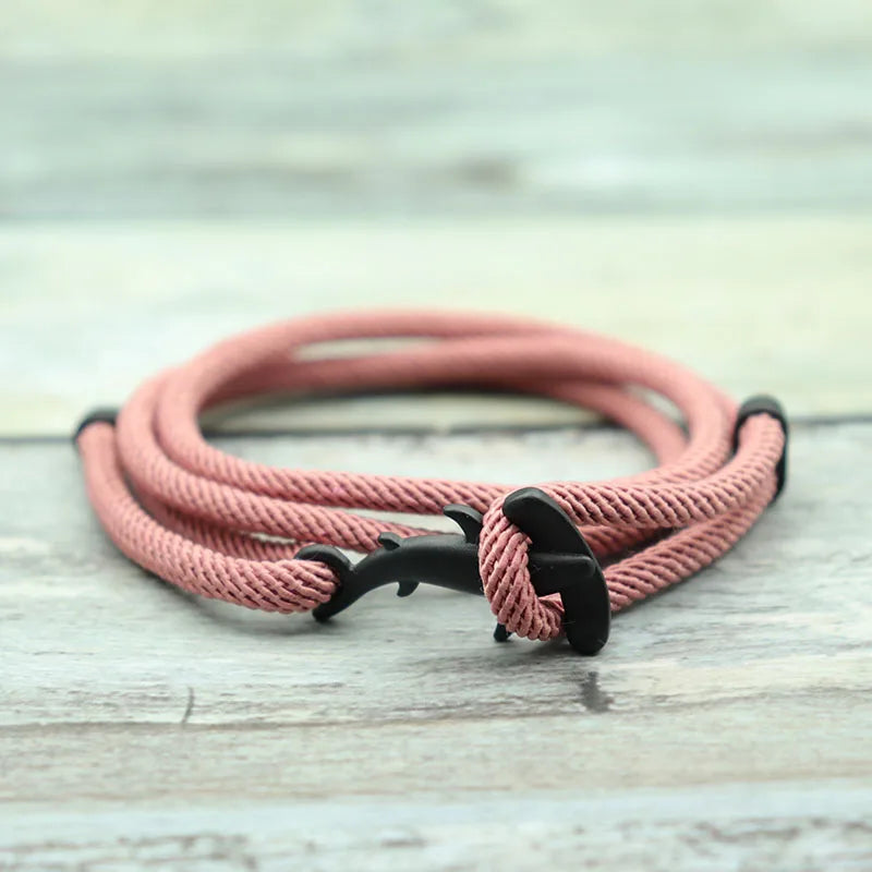 Handmade Adjustable Milan Rope Bracelet Bohemia Hammerhead Shark Braclet Trendy Red Thread Braslet Men Women Jewelry Accessories