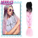 Braiding Hair 24 Inches Jumbo Braid Synthetic Hair Extensions for Braids 100G/Pack Women DIY Hair Yellow Pink Orange Grey Blonde