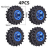 4PCS 12mm Hub 1/10 Tyre Wheel 120mm 125mm 130mm Monster Truck Tires Wheels Buggy RC Car Crawler Traxxas Scx10 Buggy