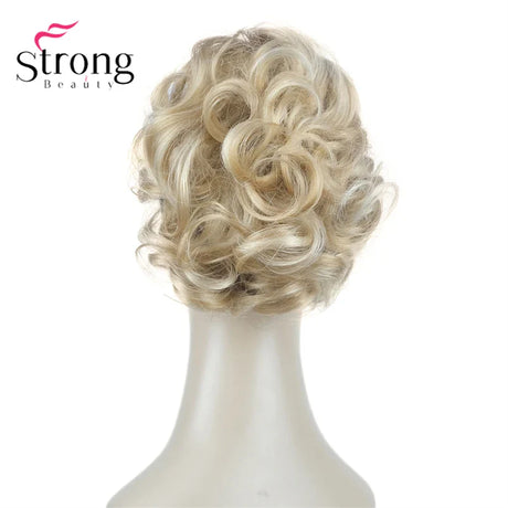 StrongBeauty Silver Short Natural Wave Ponytail Hair Extension With Claw Clip In Hairpiece COLOUR CHOICES