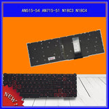 Laptop Keyboard For ACER AN515-54 AN715-51 N18C3 N18C4 Notebook Replace Keyboard