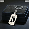 NEW DIY Stainless Steel A-Z Letters key Chain Charm 26 Letters  KeyChain Men Women keychain Couple gift Jewelry Car Key Ring