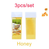 3pcs/lot Women/Men Summer Bikini Face Legs Armpit Hair Removal Depilatory Wax Cartridge Cream Heater Waxing Honey Depilatory Wax