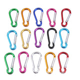 30PCS Aluminum Carabiner Key Chain Clip Outdoor Camping Keyring Snap Hook Water Bottle  Travel Kit Climbing Accessory GYH