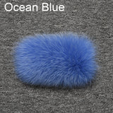 Winter Fashion Elastic Headband Fox Fur Headwear Racccoon Fur Women's Fluffy Real Fur Band S8300