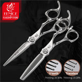 Fenice 6 inch Cutting Thinning Styling Tool Hair Scissors Set Salon Hairdressing Scissors Shears Traceless/V-shaped teeth Blades