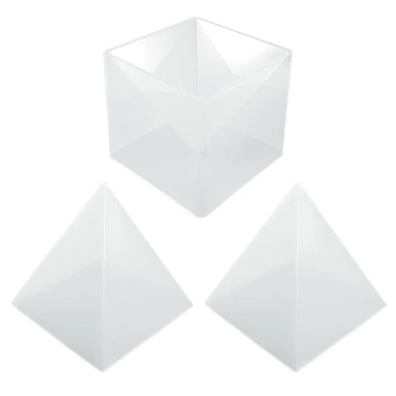 15Cm Large Pyramid Silicone Mold with Fixed Frame for DIY Crystal Uv Epoxy Jewelry Decoration Tools for Resin