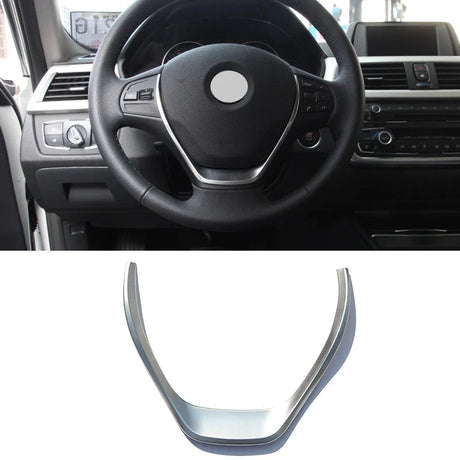 Car Carbon Fiber Interior Steering Wheel Decorative Frame Panel Cover Trim For BMW 3 Series F30 F32 F34 2013-2019 Accessories