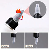 30Pcs 30ml 60ml 100ml 120ml 150ml Plastic Empty Ink Vial Twist Top Black Cap Transparent Clear Bottle Tattooing Accessories