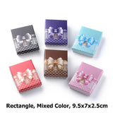 12pcs Cardboard Jewelry Set Gift Box Ring Necklace Bracelets Earring Gift Packaging Boxes With Sponge Inside Rectangle