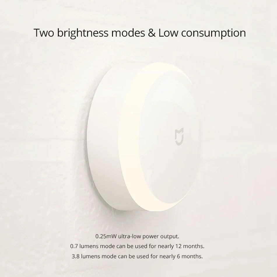 Xiaomi MiJIA LED Smart Infrared Human Body Motion Sensor Dimmable Control Lighting Night Light For Smart Xiaomi Home No Battery