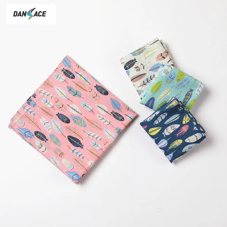 1 Set Women Printed Handkerchief Cotton Scarf For Female Fresh Cartoon Pocket Hankie Coloful Hankerchiefs For Party Gift Wedding