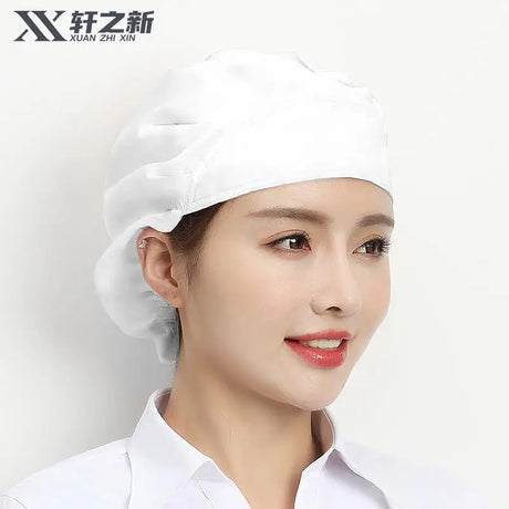 Cute Elastic Kitchen work Hats Restaurant Breathable chefs hat Hotel Cooking Accessories Cap Women Dust proof housework Hat Men